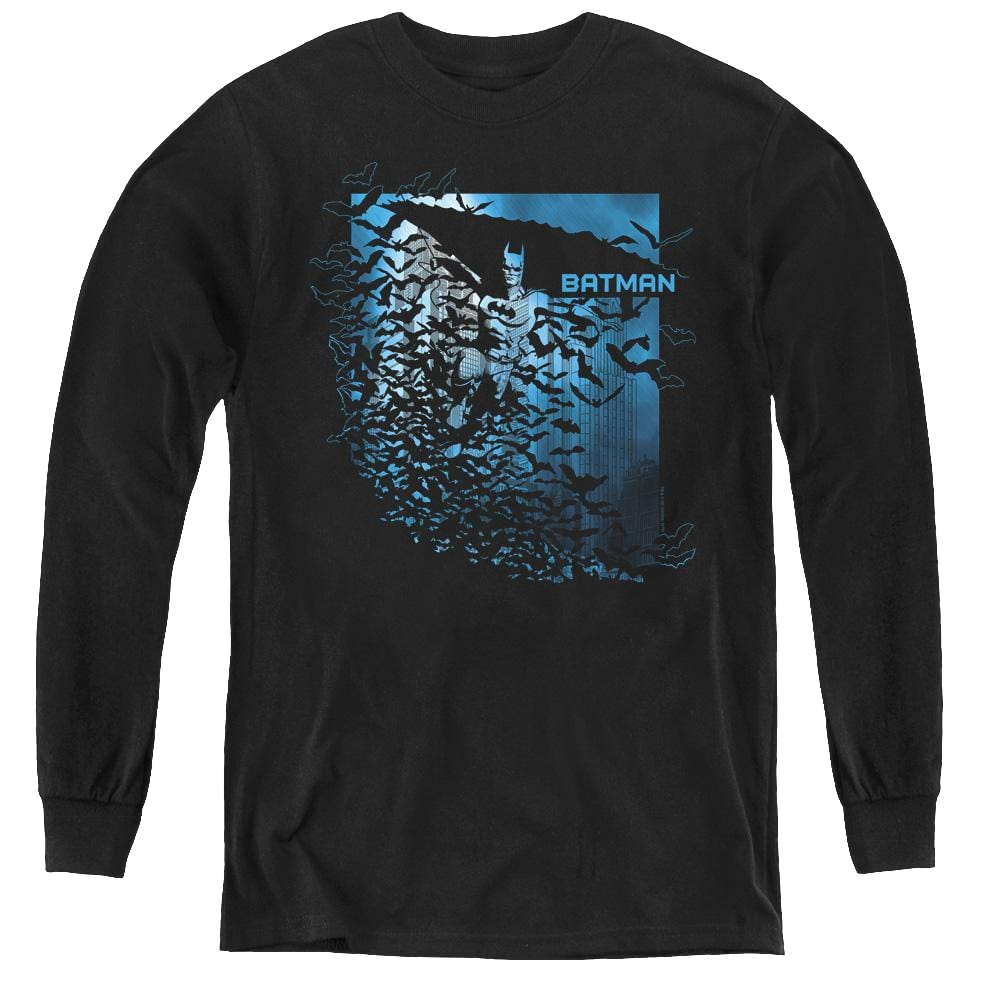 Dc Batman Bat Among Bats - Youth Long Sleeve T-Shirt Youth Long Sleeve T-Shirt Batman   