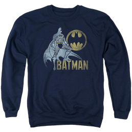 Batman Knight Watch - Men's Crewneck Sweatshirt Men's Crewneck Sweatshirt Batman   