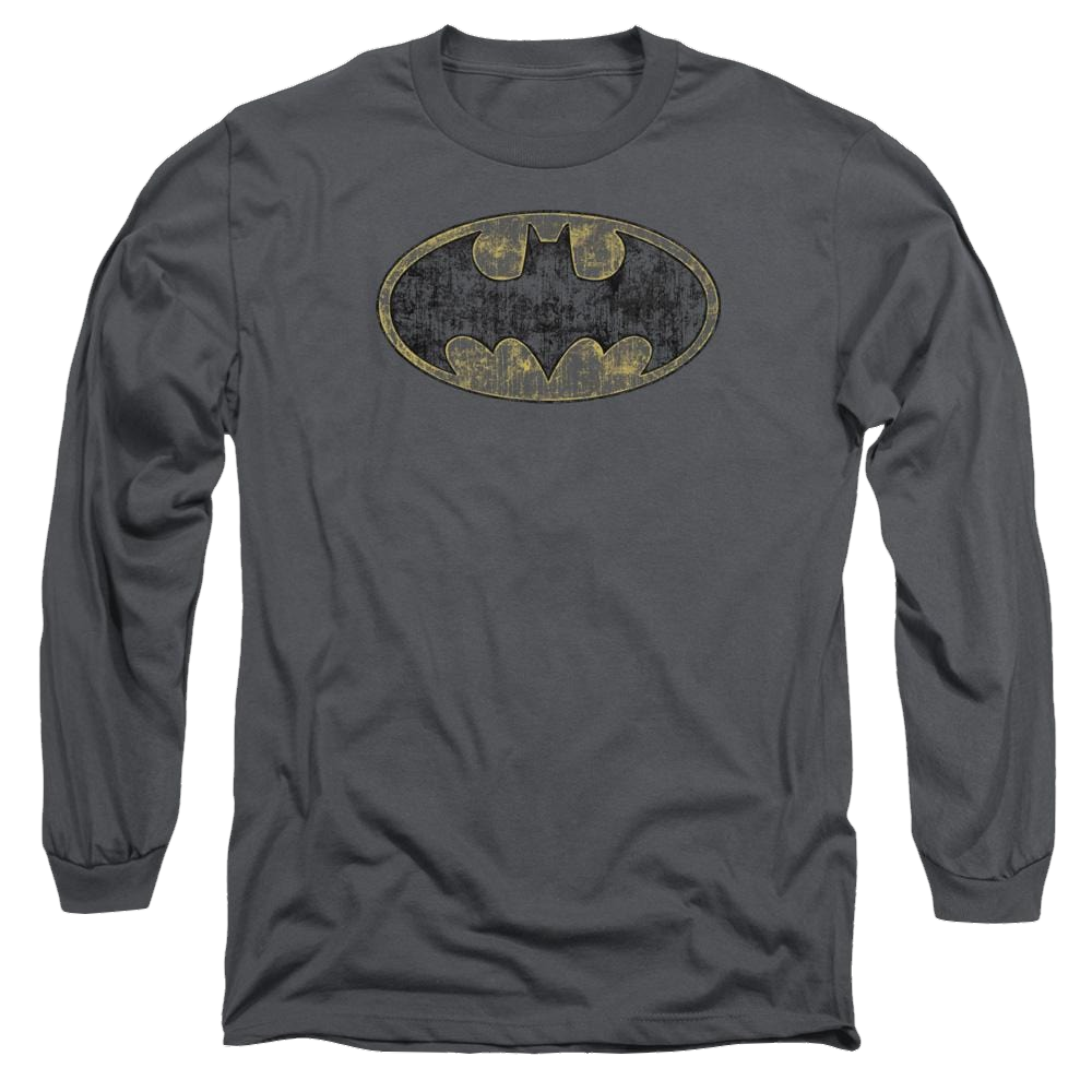 Batman Tattered Logo - Men's Long Sleeve T-Shirt Men's Long Sleeve T-Shirt Batman   