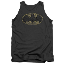 Batman Tattered Logo Men's Tank Men's Tank Batman   