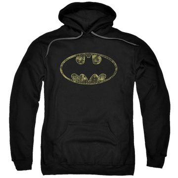 Batman Tattered Logo - Pullover Hoodie Pullover Hoodie Batman   