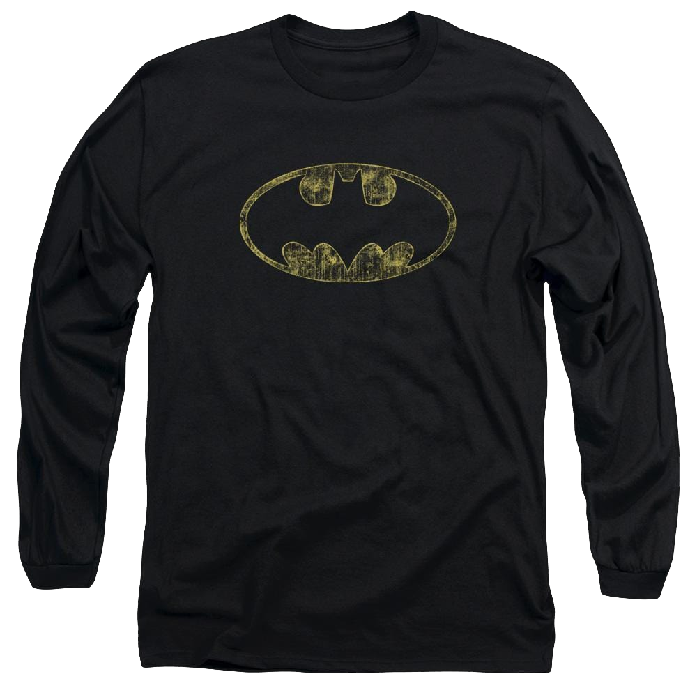 Batman Tattered Logo - Men's Long Sleeve T-Shirt Men's Long Sleeve T-Shirt Batman   
