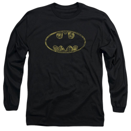 Batman Tattered Logo - Men's Long Sleeve T-Shirt Men's Long Sleeve T-Shirt Batman   