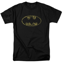 Batman Tattered Logo - Men's Regular Fit T-Shirt Men's Regular Fit T-Shirt Batman   