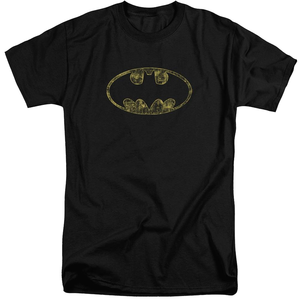 Batman Tattered Logo - Men's Tall Fit T-Shirt Men's Tall Fit T-Shirt Batman   