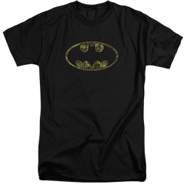 Batman Tattered Logo - Men's Tall Fit T-Shirt Men's Tall Fit T-Shirt Batman   