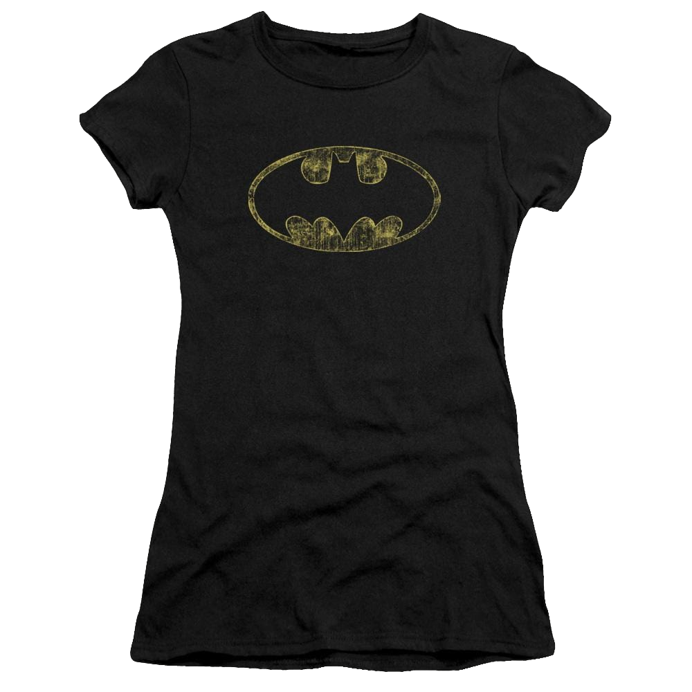 Batman Tattered Logo - Juniors T-Shirt Juniors T-Shirt Batman   