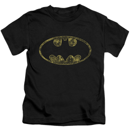 DC Batman Tattered Logo - Kid's T-Shirt Kid's T-Shirt (Ages 4-7) Batman   