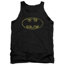 Batman Tattered Logo Men's Tank Men's Tank Batman   