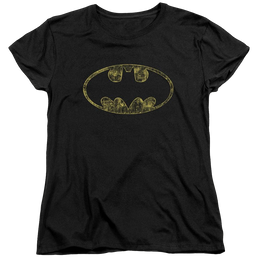 Batman Tattered Logo - Women's T-Shirt Women's T-Shirt Batman   