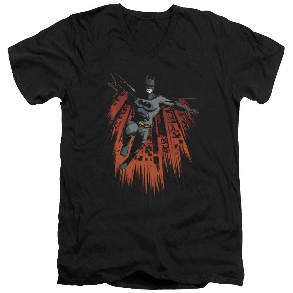 Batman Majestic - Men's V-Neck T-Shirt Men's V-Neck T-Shirt Batman   