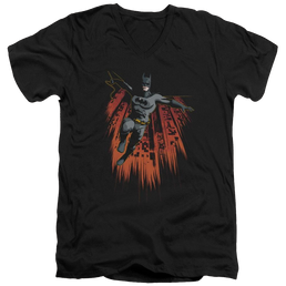 Batman Majestic - Men's V-Neck T-Shirt Men's V-Neck T-Shirt Batman   