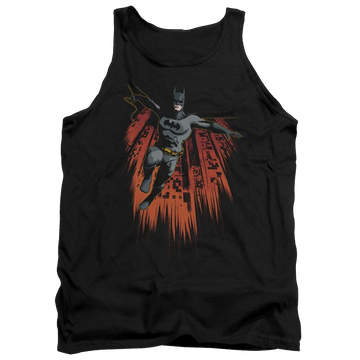 Black men's tank with Batman Majestic graphic