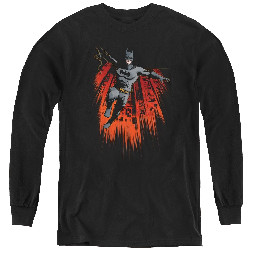 Dc Batman Majestic - Youth Long Sleeve T-Shirt Youth Long Sleeve T-Shirt Batman   