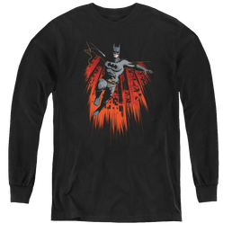 Dc Batman Majestic - Youth Long Sleeve T-Shirt Youth Long Sleeve T-Shirt Batman   