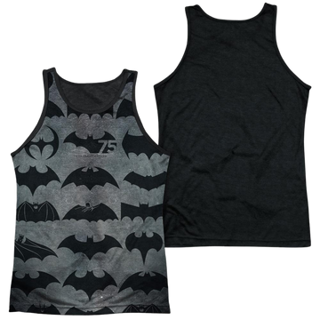 Batman 75 Symbols men's black back tank