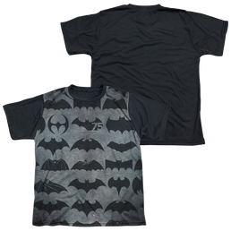 DC Batman 75 Symbols - Youth Black Back T-Shirt Youth Black Back T-Shirt (Ages 8-12) Batman   