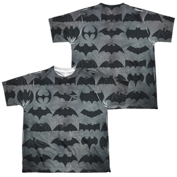 DC Batman 75 Symbols (Front/Back Print) - Youth All-Over Print T-Shirt Youth All-Over Print T-Shirt (Ages 8-12) Batman   