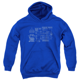 DC Batman Batmobile - Youth Hoodie Youth Hoodie (Ages 8-12) Batman   