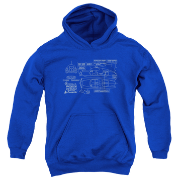 DC Batman Batmobile - Youth Hoodie Youth Hoodie (Ages 8-12) Batman   