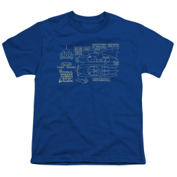 DC Batman Batmobile - Youth T-Shirt Youth T-Shirt (Ages 8-12) Batman   