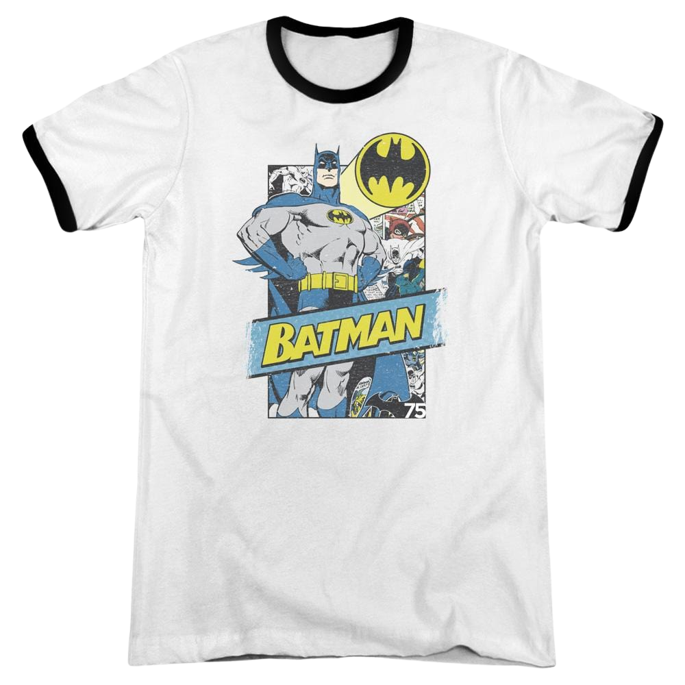 Batman Out Of The Pages - Men's Ringer T-Shirt Men's Ringer T-Shirt Batman   