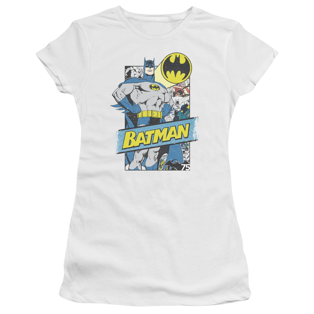 Batman Out Of The Pages - Juniors T-Shirt Juniors T-Shirt Batman   