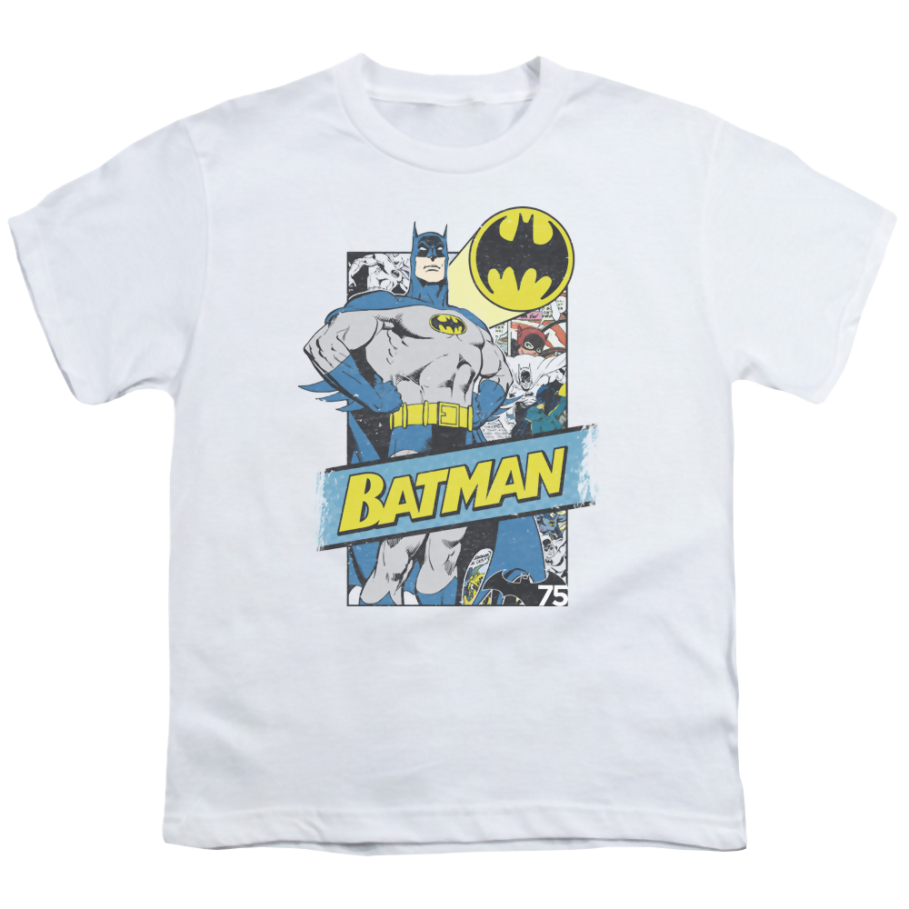 DC Batman Out Of The Pages - Youth T-Shirt Youth T-Shirt (Ages 8-12) Batman   