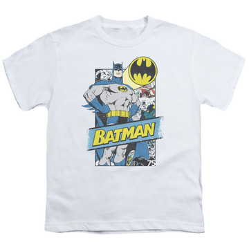 DC Batman Out Of The Pages - Youth T-Shirt Youth T-Shirt (Ages 8-12) Batman   