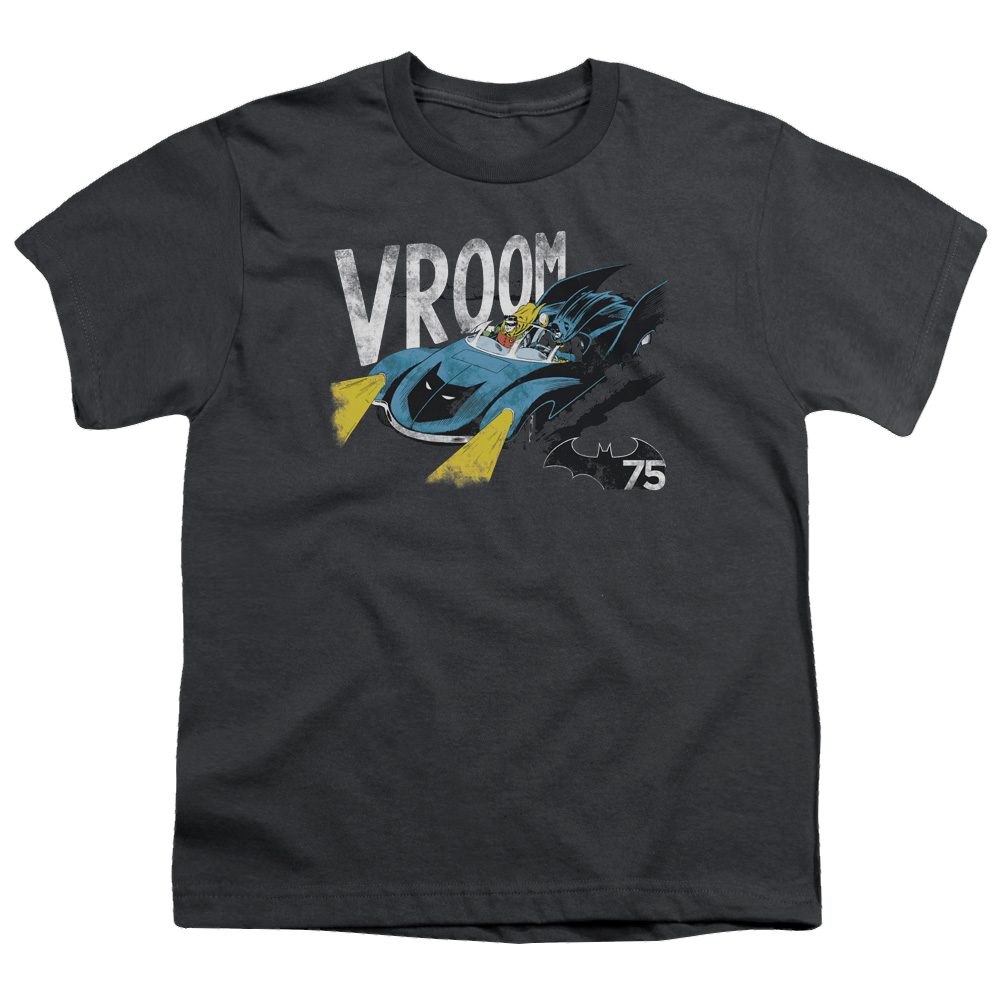 DC Batman Vroom - Youth T-Shirt Youth T-Shirt (Ages 8-12) Batman   