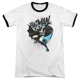 Batman Batarang Throw - Men's Ringer T-Shirt Men's Ringer T-Shirt Batman   