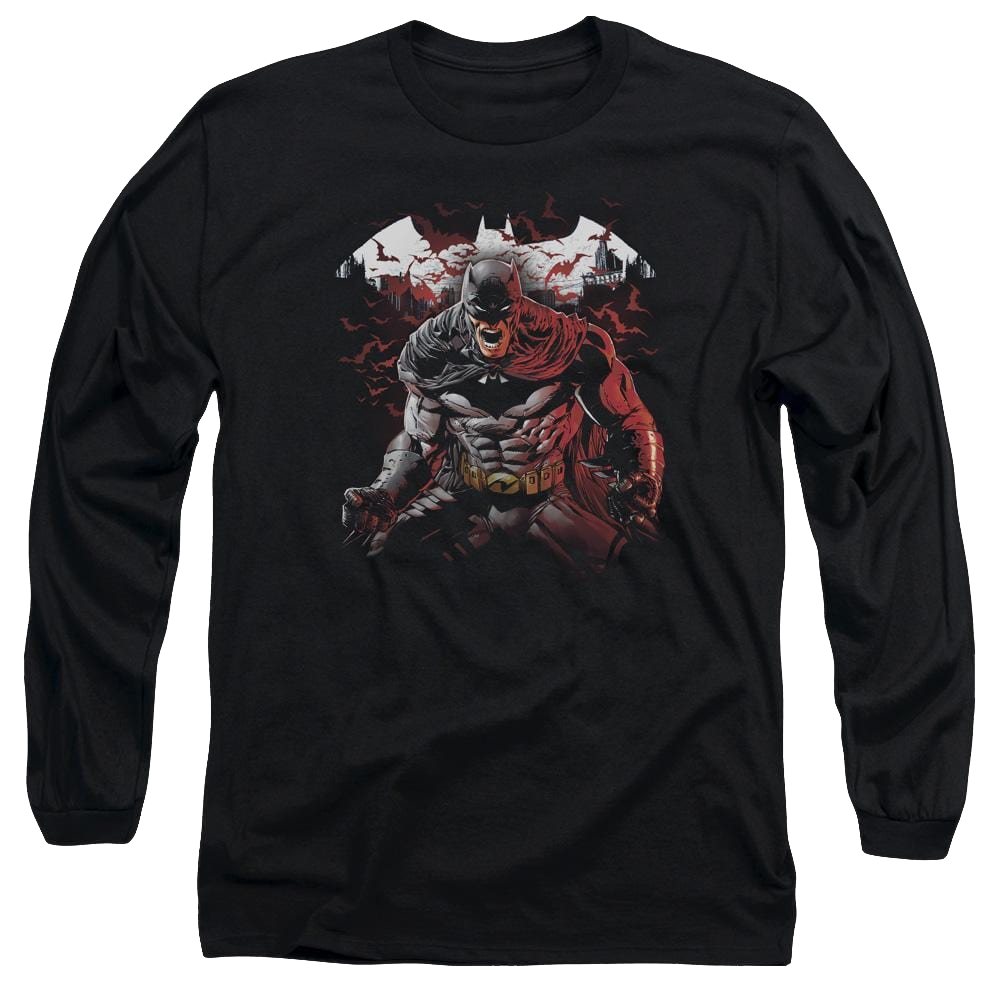 Batman Raging Bat - Men's Long Sleeve T-Shirt Men's Long Sleeve T-Shirt Batman   