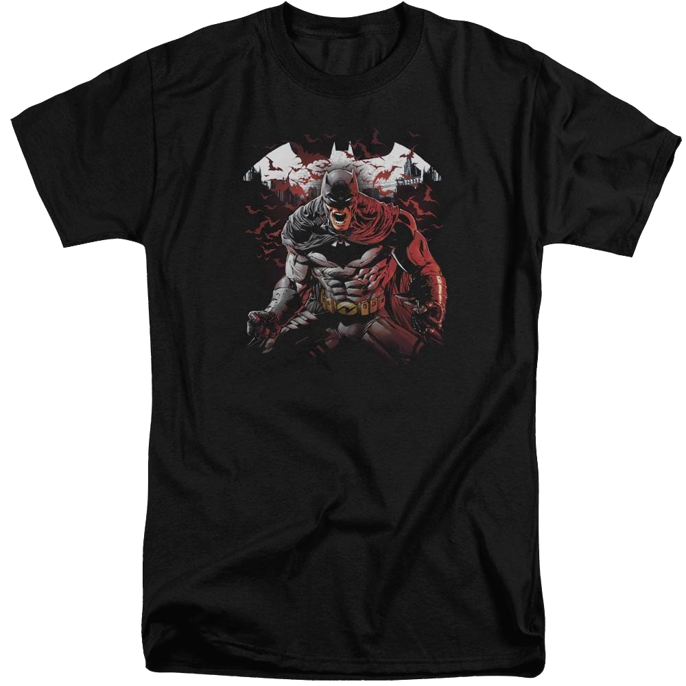 Batman Raging Bat - Men's Tall Fit T-Shirt Men's Tall Fit T-Shirt Batman   