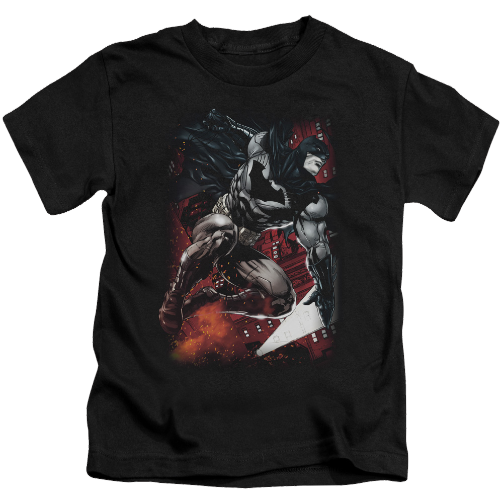 DC Batman Sparks Leap - Kid's T-Shirt Kid's T-Shirt (Ages 4-7) Batman   