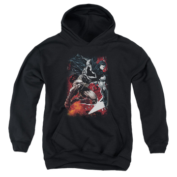 DC Batman Sparks Leap - Youth Hoodie Youth Hoodie (Ages 8-12) Batman   