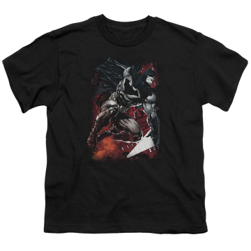 DC Batman Sparks Leap - Youth T-Shirt Youth T-Shirt (Ages 8-12) Batman   
