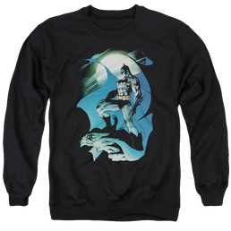 Batman Glow Of The Moon - Men's Crewneck Sweatshirt Men's Crewneck Sweatshirt Batman   
