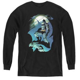 Dc Batman Glow Of The Moon - Youth Long Sleeve T-Shirt Youth Long Sleeve T-Shirt Batman   