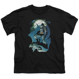 DC Batman Glow Of The Moon - Youth T-Shirt Youth T-Shirt (Ages 8-12) Batman   