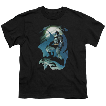 DC Batman Glow Of The Moon - Youth T-Shirt Youth T-Shirt (Ages 8-12) Batman   