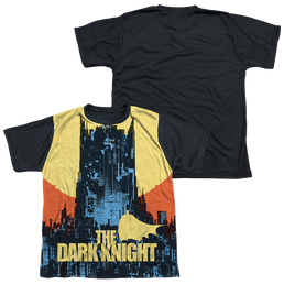 DC Batman Bat Building - Youth Black Back T-Shirt Youth Black Back T-Shirt (Ages 8-12) Batman   