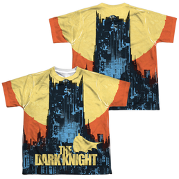 DC Batman Bat Building (Front/Back Print) - Youth All-Over Print T-Shirt Youth All-Over Print T-Shirt (Ages 8-12) Batman   