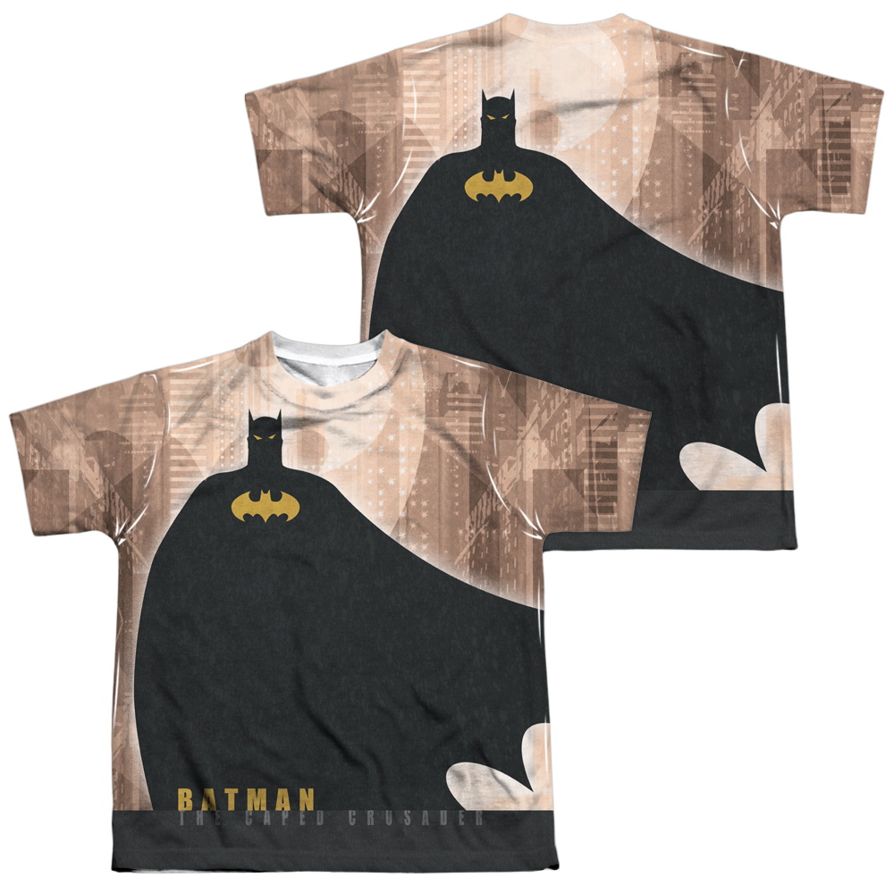 DC Batman City Crusader (Front/Back Print) - Youth All-Over Print T-Shirt Youth All-Over Print T-Shirt (Ages 8-12) Batman   