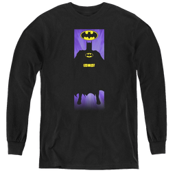 Dc Batman Batman Block - Youth Long Sleeve T-Shirt Youth Long Sleeve T-Shirt Batman   