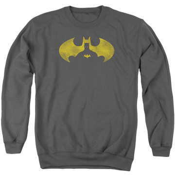 Batman Bat Symbol Knockout - Men's Crewneck Sweatshirt Men's Crewneck Sweatshirt Batman   