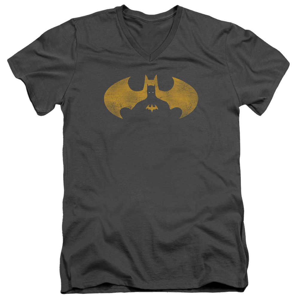 Batman Bat Symbol Knockout - Men's V-Neck T-Shirt Men's V-Neck T-Shirt Batman   