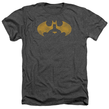 Batman Bat Symbol Knockout - Men's Heather T-Shirt Men's Heather T-Shirt Batman   