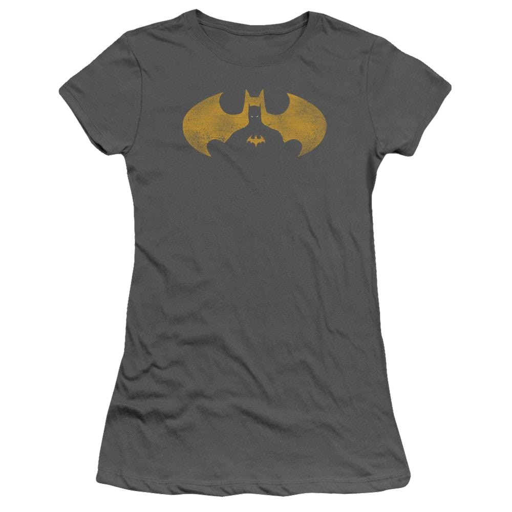 Batman Bat Symbol Knockout - Juniors T-Shirt Juniors T-Shirt Batman   