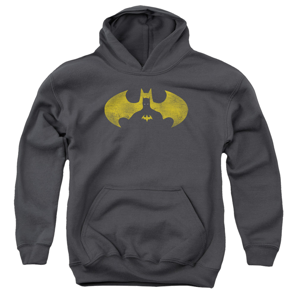 DC Batman Bat Symbol Knockout - Youth Hoodie Youth Hoodie (Ages 8-12) Batman   