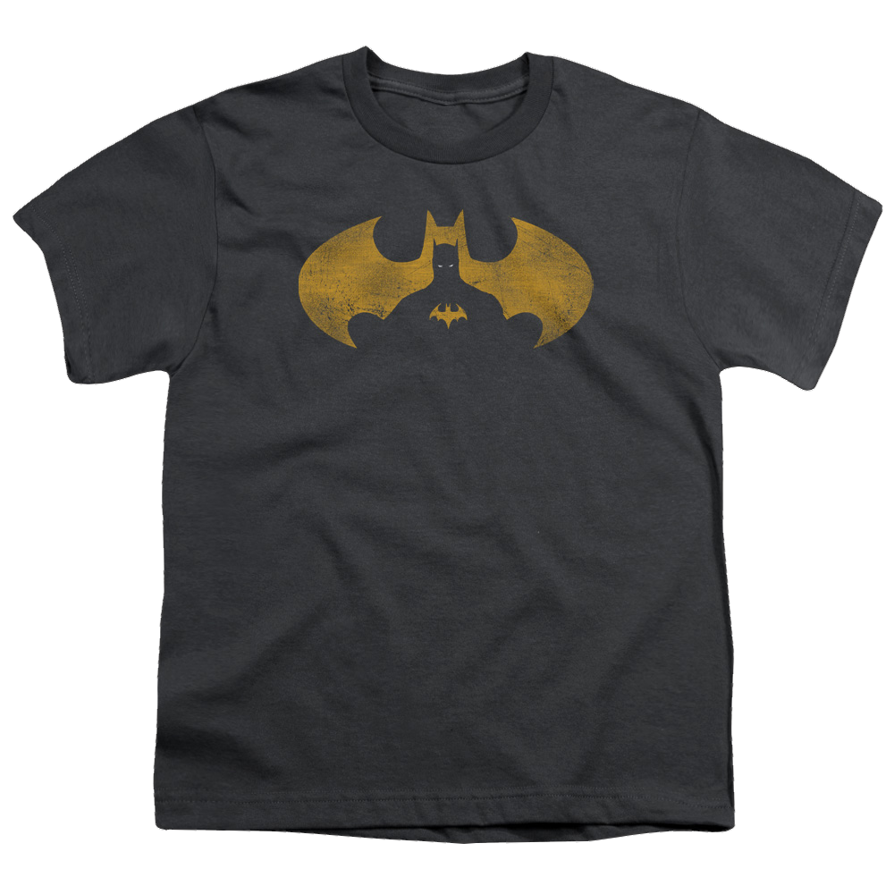 DC Batman Bat Symbol Knockout - Youth T-Shirt Youth T-Shirt (Ages 8-12) Batman   